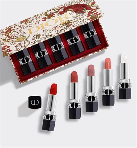 rouge dior lip coffret gift set|Lunar New Year Rouge Dior Lipstick Coffret 5.